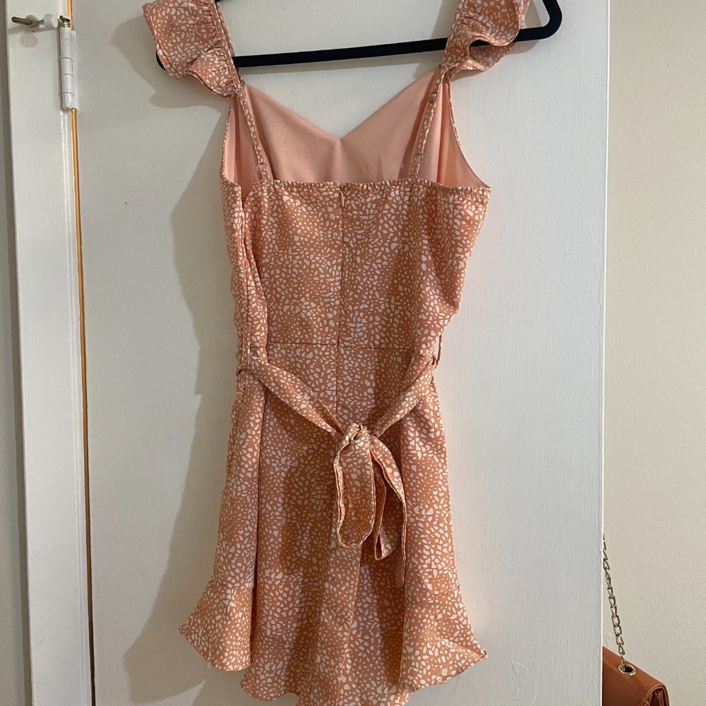 Printed Ruffle Romper - Picture 3 of 6